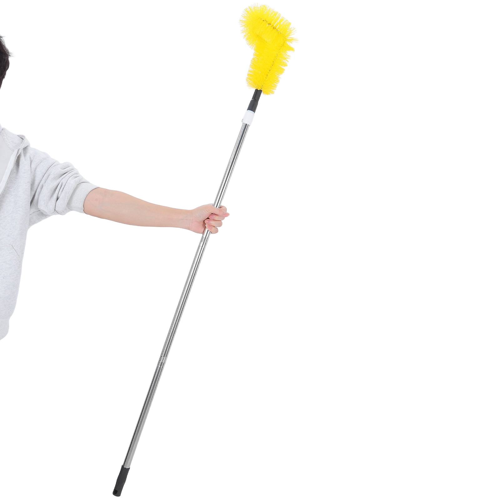 Pretyzoom 1Set Yellow Dryer Vent Cleaner and Chimney Sweep Brush Kit with Sturdy Rods for Home Use