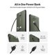 thumbnail image 2 of Cargador portátil Power Bank VEEKTOMX de 10000 mAh con cables, color verde, 2 of 7