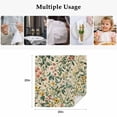 thumbnail image 4 of Green Botanical Cloth Napkins, Vintage Plant Flowers Garden Leaf Motifs Washable and Reusable Dinner Napkins Set of 4, Table Napkin for Kitchen Party Birthday Wedding Hotel Housewarming 20"x20", 4 of 8