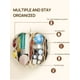 thumbnail image 4 of Bolsa de maquillaje Telena de gran capacidad, de viaje, piel sintética, color beige, 4 of 6