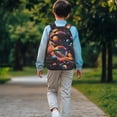 thumbnail image 3 of Uorisanigo 17 Inch Kids Backpack for Boys Girls 5-12, Breathable Galaxy Planet Print School Bag with Adjustable Padded Straps for Elementary Kindergarten Travel, 3 of 7