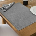 thumbnail image 3 of Set De Table En Pvc Tissé Avec Lurex Gris - Lot De 12, 3 of 3