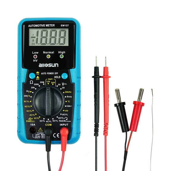 Allosun Digital Multimeter,Electrical DMM/Ohmmeter/Voltmeter Voltage Tester EM127