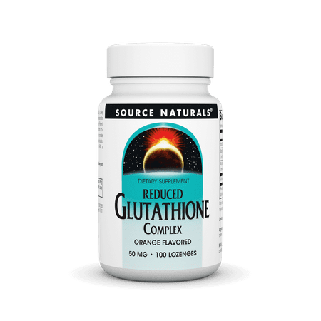 Source Naturals Reduced Glutathione Complex Orange Flavored 50 mg 100 Lozenges