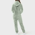 thumbnail image 3 of Adult Onesie Pajamas for Women, Teddy Fleece Womens Zipper Onesie Pajamas, Fuzzy Plus Size Pajama Onesies for Women, 3 of 6