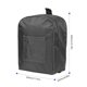 thumbnail image 5 of Carrito de compras plegable con mochila, resistente aleación de aluminio, ideal para transporte doméstico y compras, capacidad de carga de 40kg, color negro, incluye correa., 5 of 7
