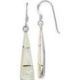 thumbnail image 1 of Sterling Silver Rhodium-Plated Mother Of Pearl Earrings (42.65 X 8.23) Made In Thailand qe14276, 1 of 5