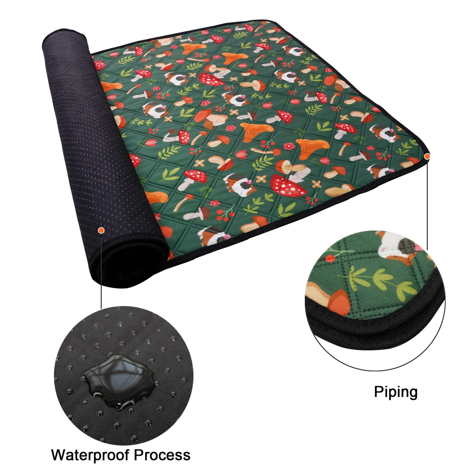 Lovely Rabbits Cage Mats Quick Absorbing Layer Machine Washable Design For Small Accessory