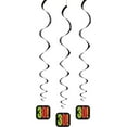 thumbnail image 1 of Unique Party 80th Hanging Decoration (Pack of 3), 1 of 1