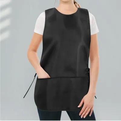 STOBOK Black Unisex Hair Stylist Apron Durable Reusable Apron for Barber and Cooking