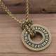 thumbnail image 1 of Collar con colgante de amuleto pagano Valknut eslavo noruego con runas Futhark antiguas para hombre, joyería vikinga escandinava., 1 of 4
