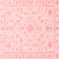 thumbnail image 1 of Ahgly Company Indoor Square Oriental Red Traditional Area Rugs, 4' Square, 1 of 4