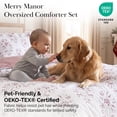 thumbnail image 3 of Southshore Fine Linens Merry Manor Christmas Comforter Set, King/California King, 3 PCS, 1 Comforter and 2 King Pillow Shams, Ultra Soft Brushed Microfiber, Down Alternative Bedding, 3 of 9