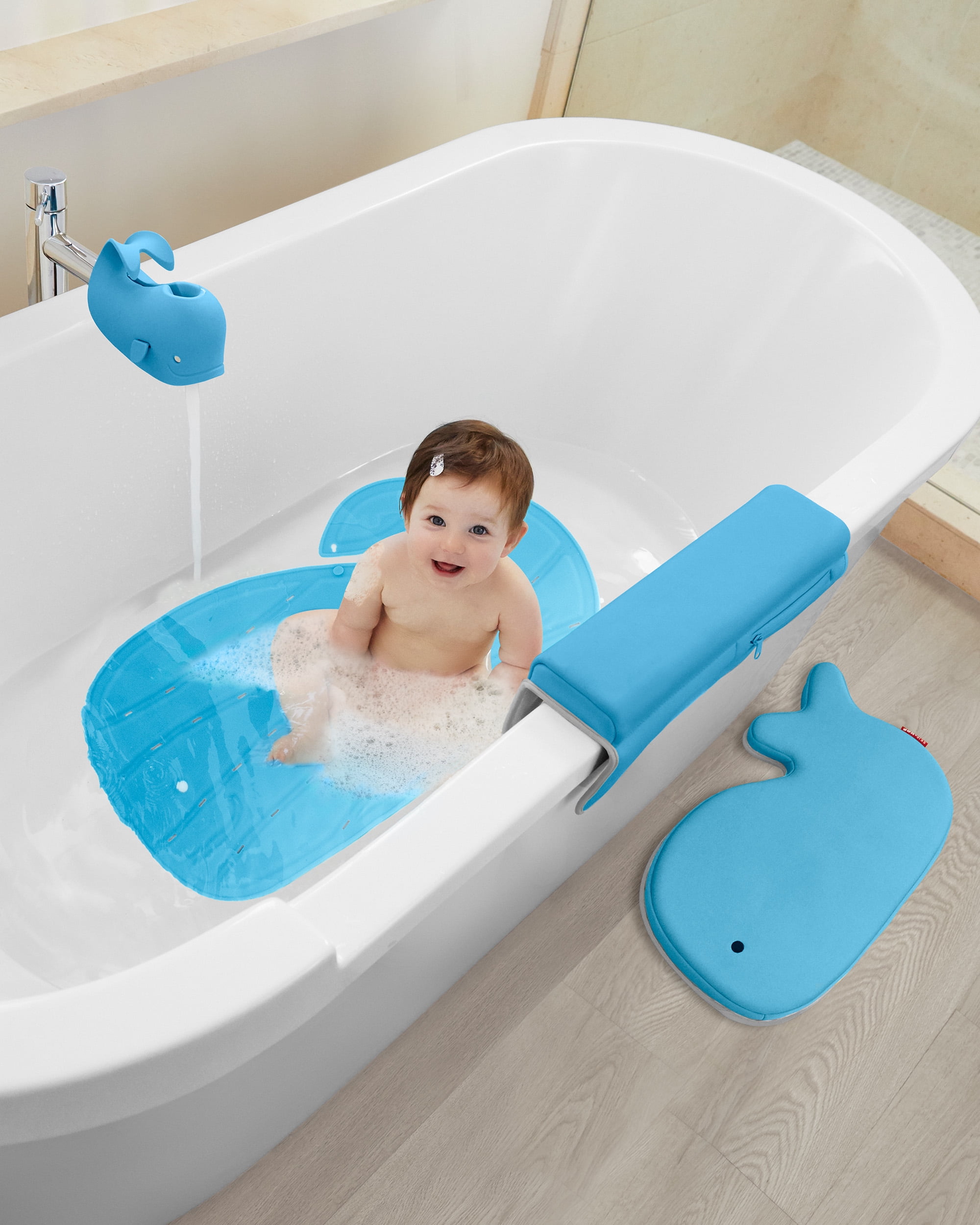 Skip Hop Baby Bath Elbow Rest, Moby, Blue Best Deals and Price History