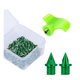 thumbnail image 2 of 50x Clavos para zapatas de pista Clavos de pista fáciles de instalar Clavos de repuesto resistentes con llave para correr distancias cortas al aire Verde, 2 of 8