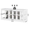 thumbnail image 2 of 12 Cube Organizer Bookcase, 2-Tier Open Storage Shelf, 52" Horizontal Bookshelf for Living Room, Bedroom, Office, Toy or Display Storage, 2 of 8