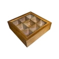 thumbnail image 2 of Gabinete de almacenamiento Macarena de madera Estante de exhibición de figuras de acción uso en tienda doméstica contenedores de caja de té estilo A, 2 of 8
