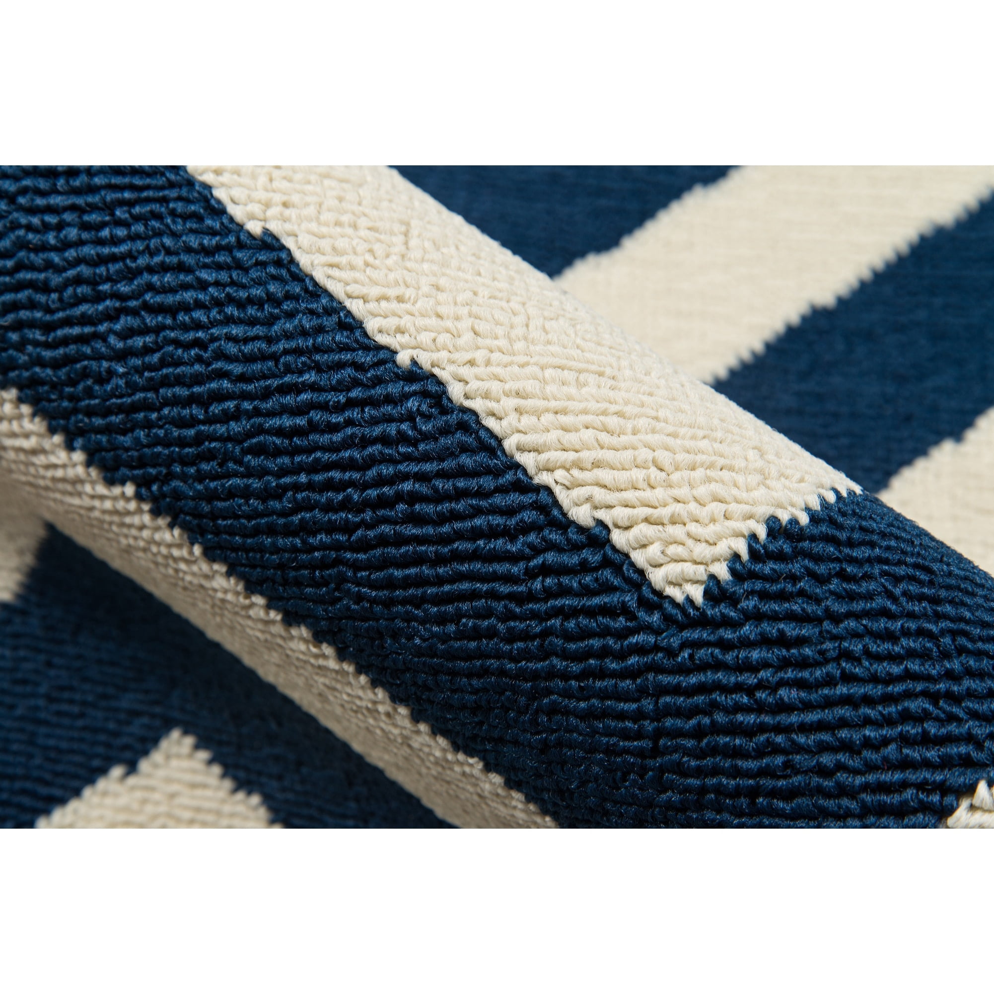Momeni  Baja Chevron Indoor Outdoor Rug Orange 2'3" x 4'6" Graphic, Geometric, Chevron 2' x 3' Accent, Outdoor, Indoor Entryway, Kitchen, Patio Ivory