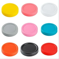 9PC 86mm Wide Mouth Jar Lids - Leak-Proof, ,Plastic Storage Caps for Canning Jars,Leak-Proof and Anti-Scratch Resistant Surface