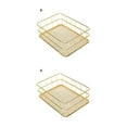 thumbnail image 2 of maskred Panier de Rangement en Métal 1/2/3 Panier de Rangement en Treillis Métallique Doré Multifonctionnel Doré S 2 Pcs, 2 of 6