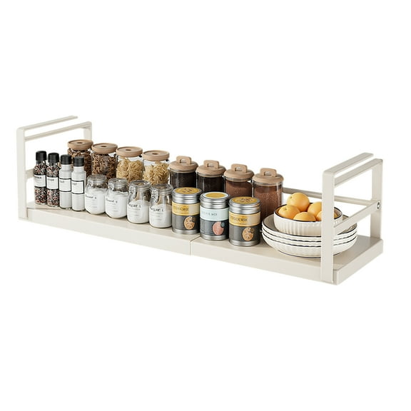 Expandable Under Cabinet Shelf Organizer,Adjustable Telescopic Shelf Basket,Hanging Baskets Under Cabinet Shelf for Cabinet,Pantry,closet,wardrobe,shoe cabinet