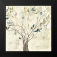 thumbnail image 2 of Goldberger, Jennifer 12x12 Black Modern Framed Museum Art Print Titled - Trees of Blue II, 2 of 5