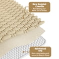 thumbnail image 5 of PABUBE Soft Light Yellow Woven Chenille Bathroom Rug, 17"x47", Non-Slip and Absorbent Bath Mat for Bathroom Floor, Machine Washable, Quick Drying, 5 of 10