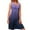 Purple, variant on IROINNID Empire Dress For Women Sleeveless Round Neckline Summer Casual Vest Dress Strapless Gradient Dress