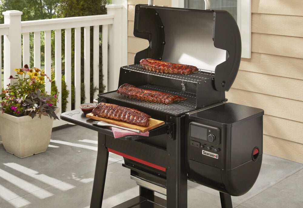 Weber-Stephen Products 126944 24 in. Front Table for Sear Wood 600