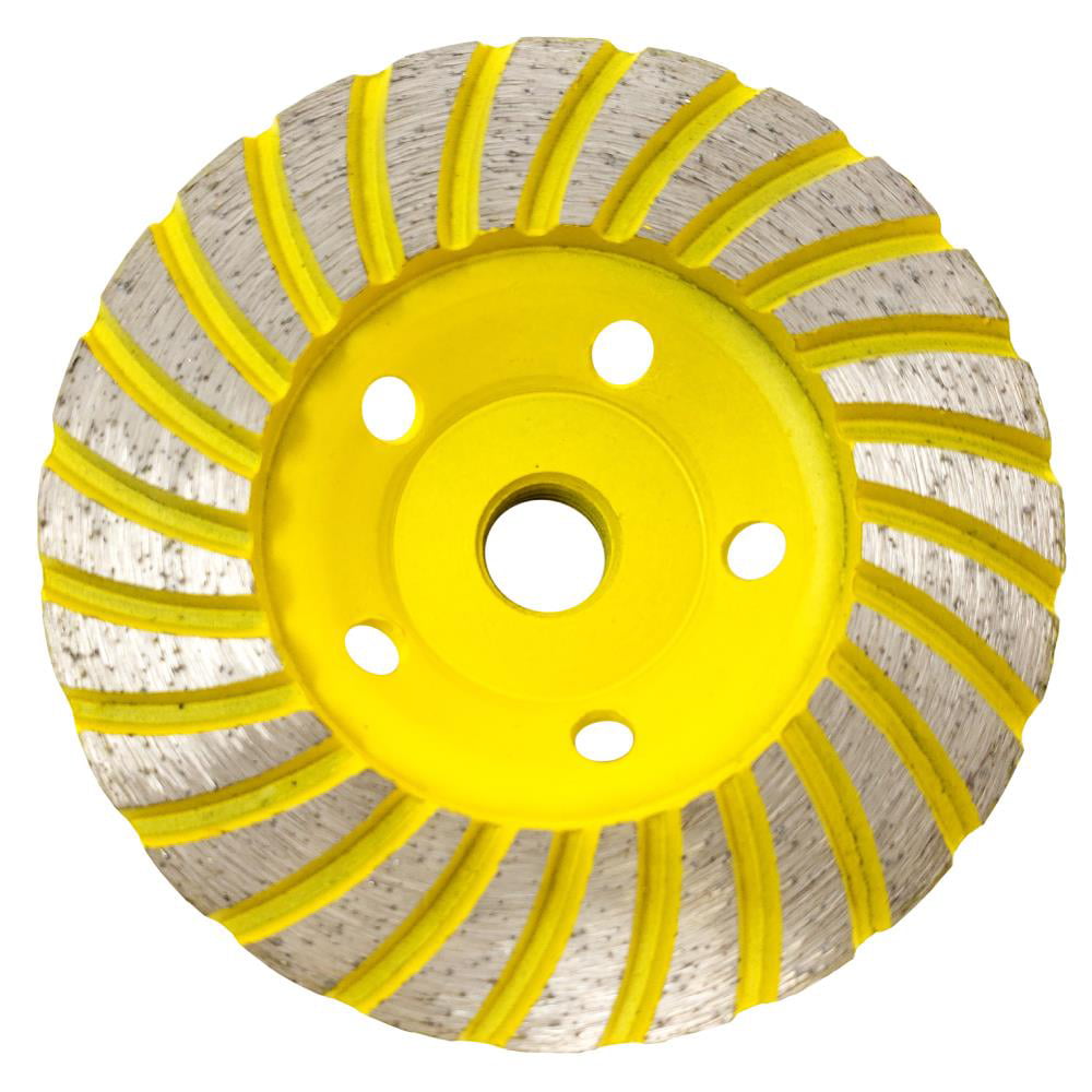 Yellow 5/8"11 T Double Row Series Standard C Stadea Diamond Cup Wheel 