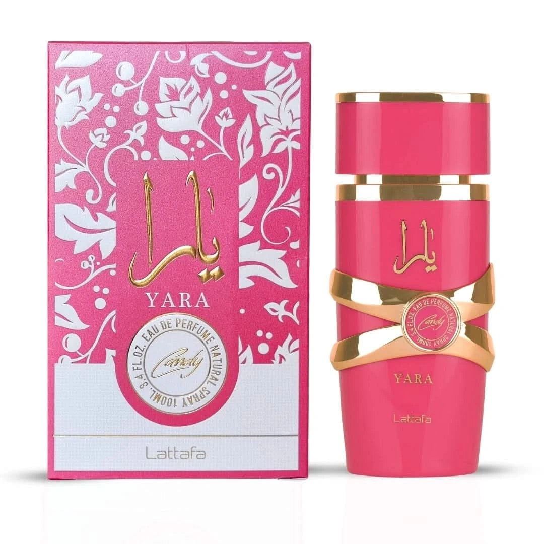 Pink Blush by Ard Al Zaafaran & Yara Candy by Lattafa &ndash; Eau de Parfum Sprays 100ml (3.4 oz) (Bundle)