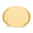 thumbnail image 4 of Solid 14k Yellow Gold Men's Engravable Signet Ring (17.1mm) - Size 13, 4 of 5