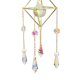 thumbnail image 2 of Colgante Colgante Crystal Sunburst Hanging Modern Star Moon Prism Colgante hecho a mano, 2 of 3