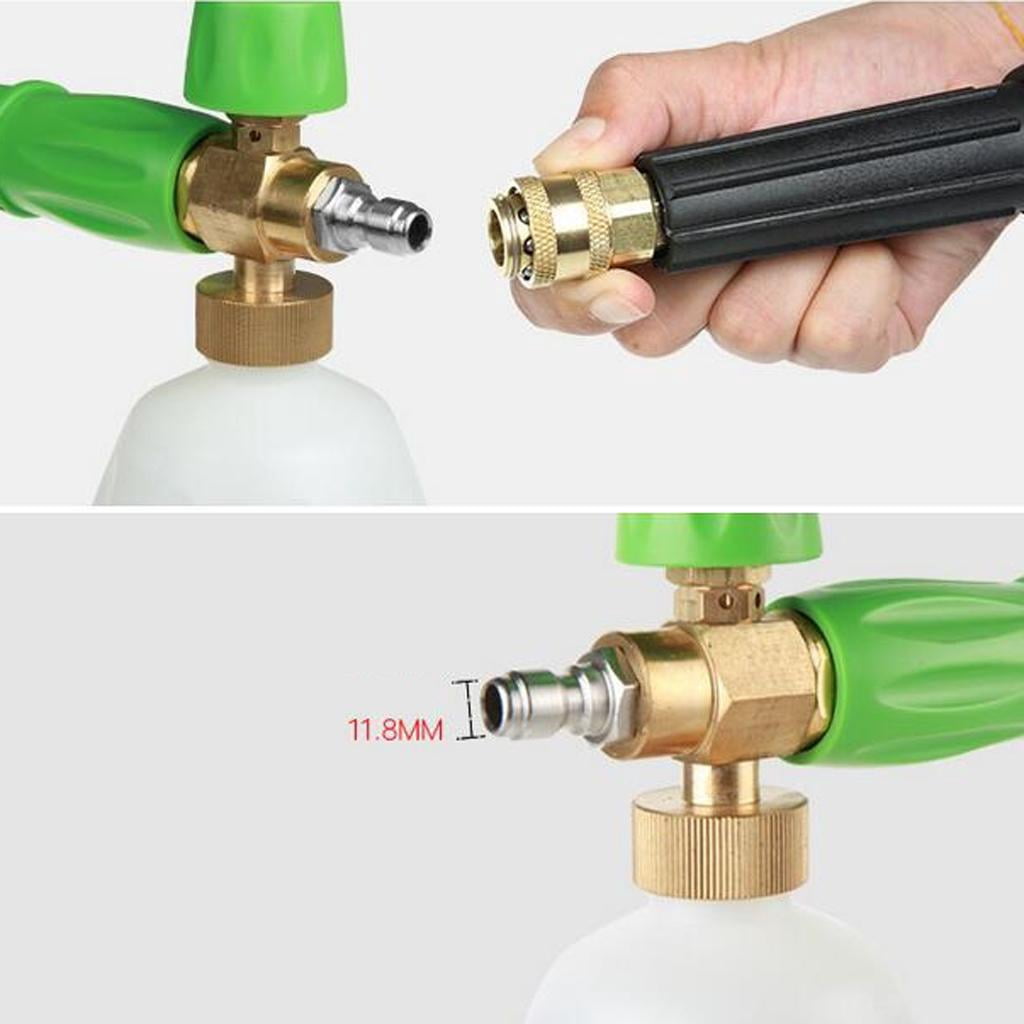 Nishiyuenyi 1/4'' Adjustable Snow Foam Sprayer Car Wash Soap Pressure Washer Bottles