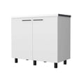 thumbnail image 2 of FM FURNITURE Oklahoma 2 Utility Sink & Cabinet, Interior Shelf, Stainless Steel Countertop, 2 of 6