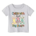 thumbnail image 4 of Hihipz Toddler Girl's Easter Graphic T-Shirt Cute Bunny Printed Short Sleeve Round Neck Tshirt Child Loose Fit Casual Tee Top For Boys Girls,Sizes 2-3T, 4 of 4