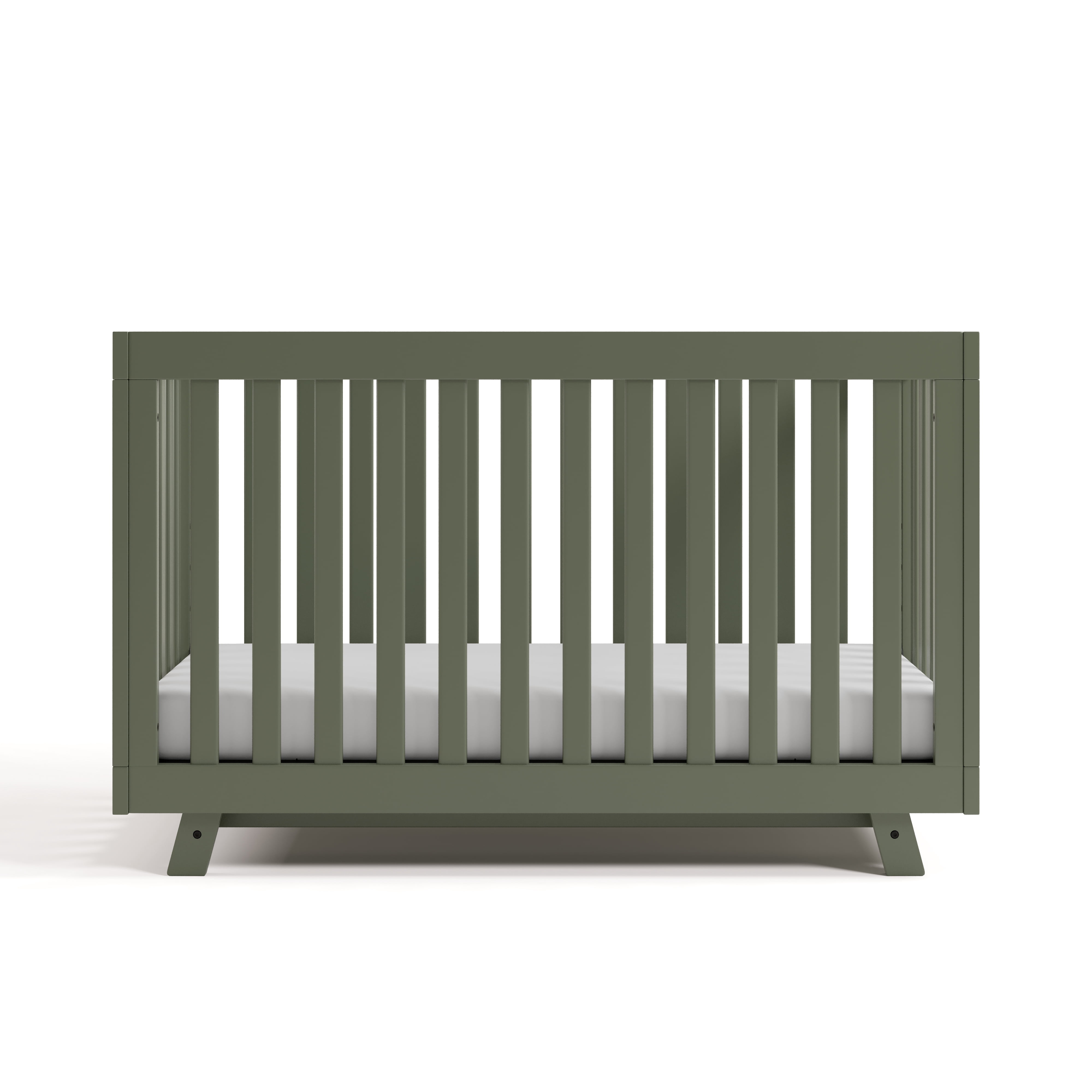 Storkcraft Beckett 3-in-1 Convertible Baby Crib, Olive