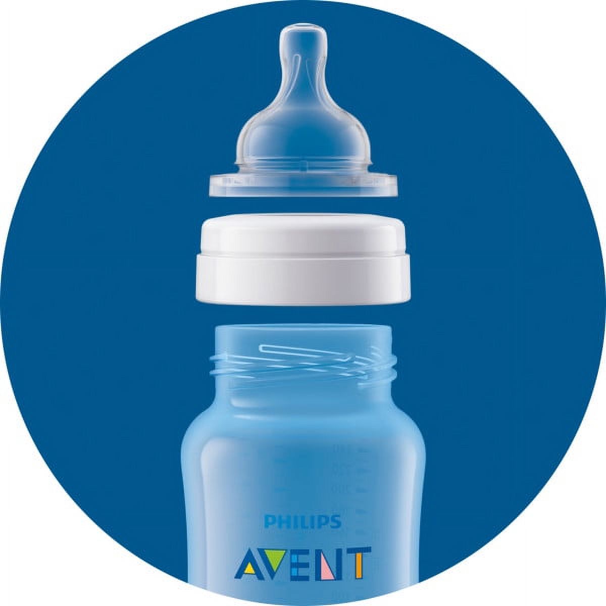 Philips Avent Anti-colic bottle BPA Free Baby Bottle Starter Gift Set, Blue, SCD393/03 - image 5 of 14