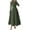 Army Green, variant on Women's Fall Long Sleeve Midi Dress Casual Elegant Ruffle Flowy A Line Swing Cocktail Party Dresse