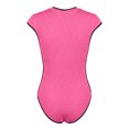 thumbnail image 5 of PNTUTB 2026 Swimwear for Women Surfing Swimsuit Casual Solid-Color Short-Sleeve Slimming Zipper-Front Figure-Flattering One-Piece Swimsuit, 5 of 7