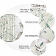 thumbnail image 6 of Shower Curtain Bathroom Set Spring Green Leaf Vine Bird Waterproof Fabric Shower Curtains with Grommets&Hooks, Country Plant Privacy Bath Curtain for Bathtub 60x72in, 6 of 9