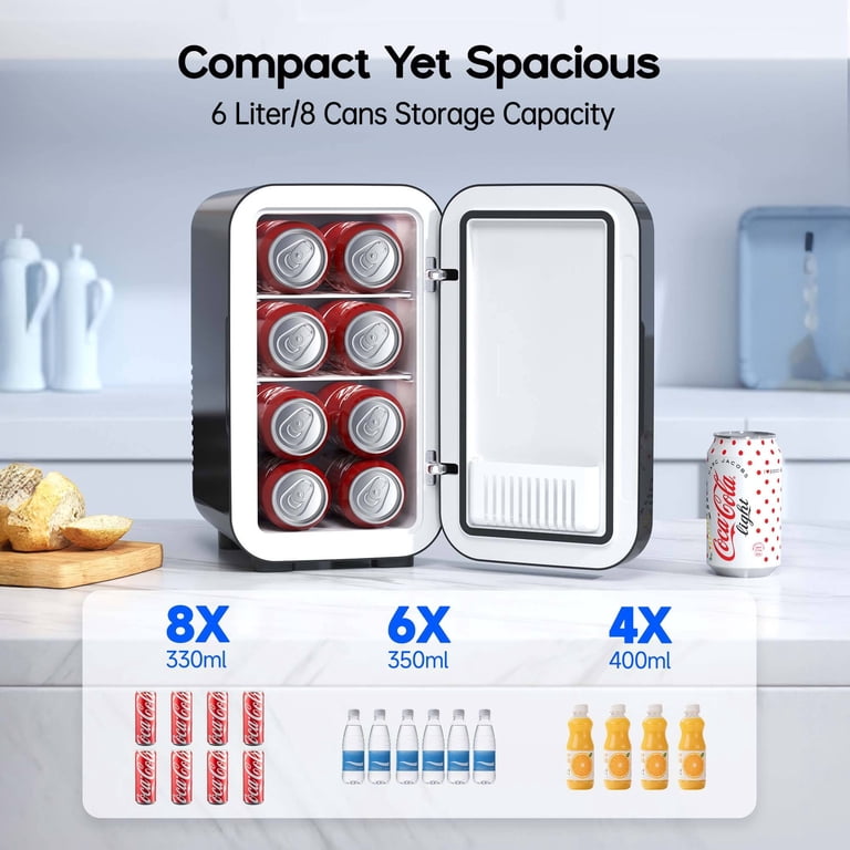 Free Shipping! BEICHEN Mini Fridge 6L Portable Cooler Warmer 8 Can