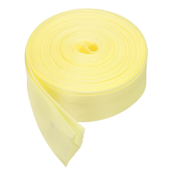 Uxcell Double Fold Bias Tape for Sewing 1" x 5.5 Yards Bias Tape Light Yellow