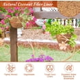 thumbnail image 3 of Coco Liners for Planters 2 Pack 14 Inch Round Hanging Basket Liners, Wall Mounted Coconut Fibres Planter Liner Natural Coconut Fiber Replacement Liners for Hanging Baskets Planters Flowers, Plants, 3 of 7