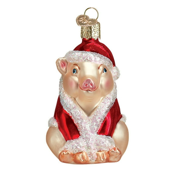 Old World Christmas Pigs Glass Blown Ornaments Tree Christmas Ham
