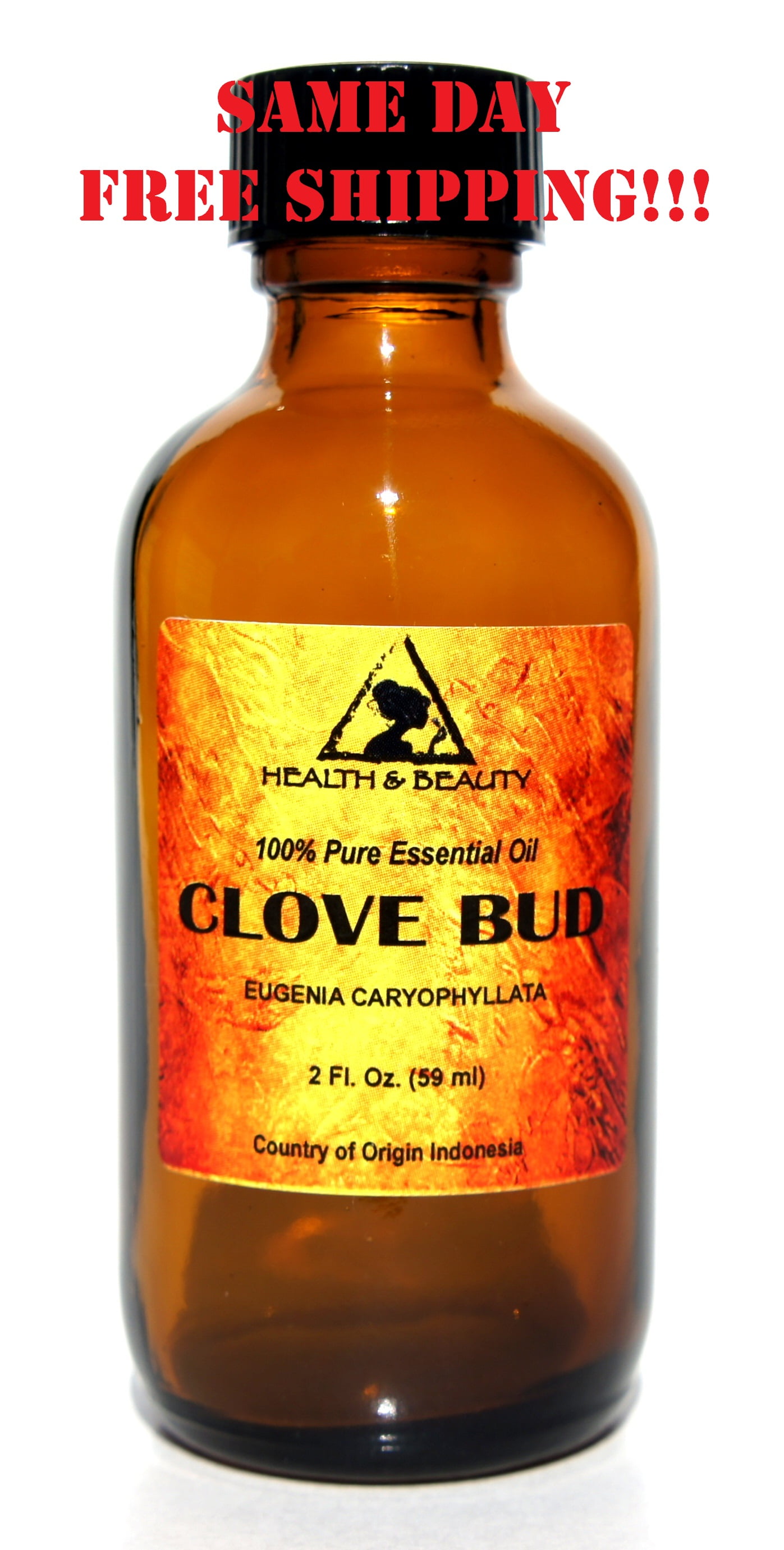 CLOVE BUD ESSENTIAL OIL AROMATHERAPY 100% PURE NATURAL GLASS BOTT 2.0 OZ, 59 ml