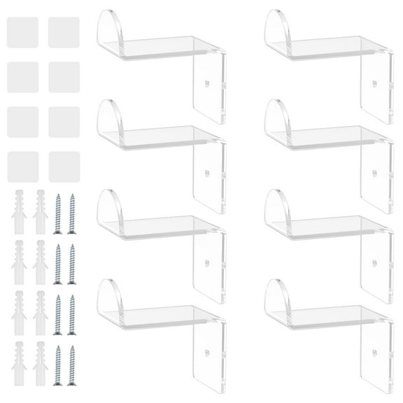 LINFANG 8Pcs Wall Mounted Hat Hook Self Adhesive Baseball Cap Hanger Small Cowboy Hat Display Holder Hook Cap Organizer Rack for Home Bedroom