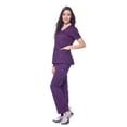 thumbnail image 3 of Dagacci Medical Uniform Women's Scrubs Set Stretch Ultra Soft Top and Pants, 3 of 5