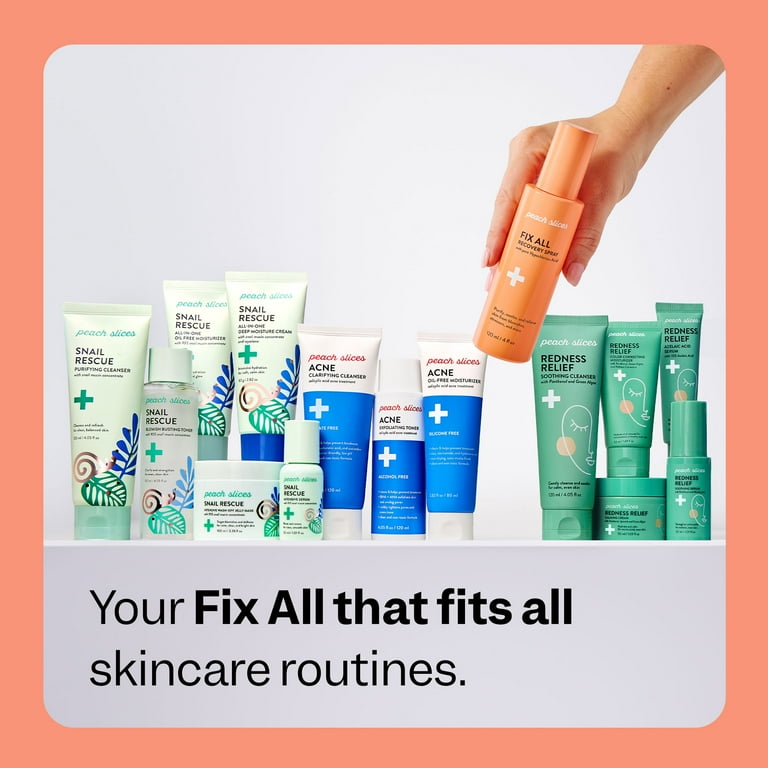 Peach Slices Fix All Recovery Spray for Acne Treatment, 4 fl