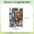 thumbnail image 4 of Kdxio Four Running Horses Pattern Golf Towel (24" X 16") with Carabiner Clip - The Convenient Golf Cleaning Towel, 4 of 8